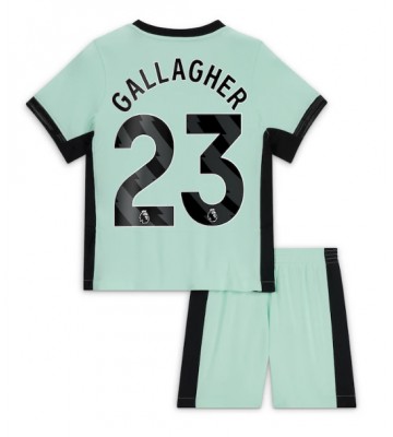 Chelsea Conor Gallagher #23 Tredjeställ Barn 2023-24 Kortärmad (+ Korta byxor)
